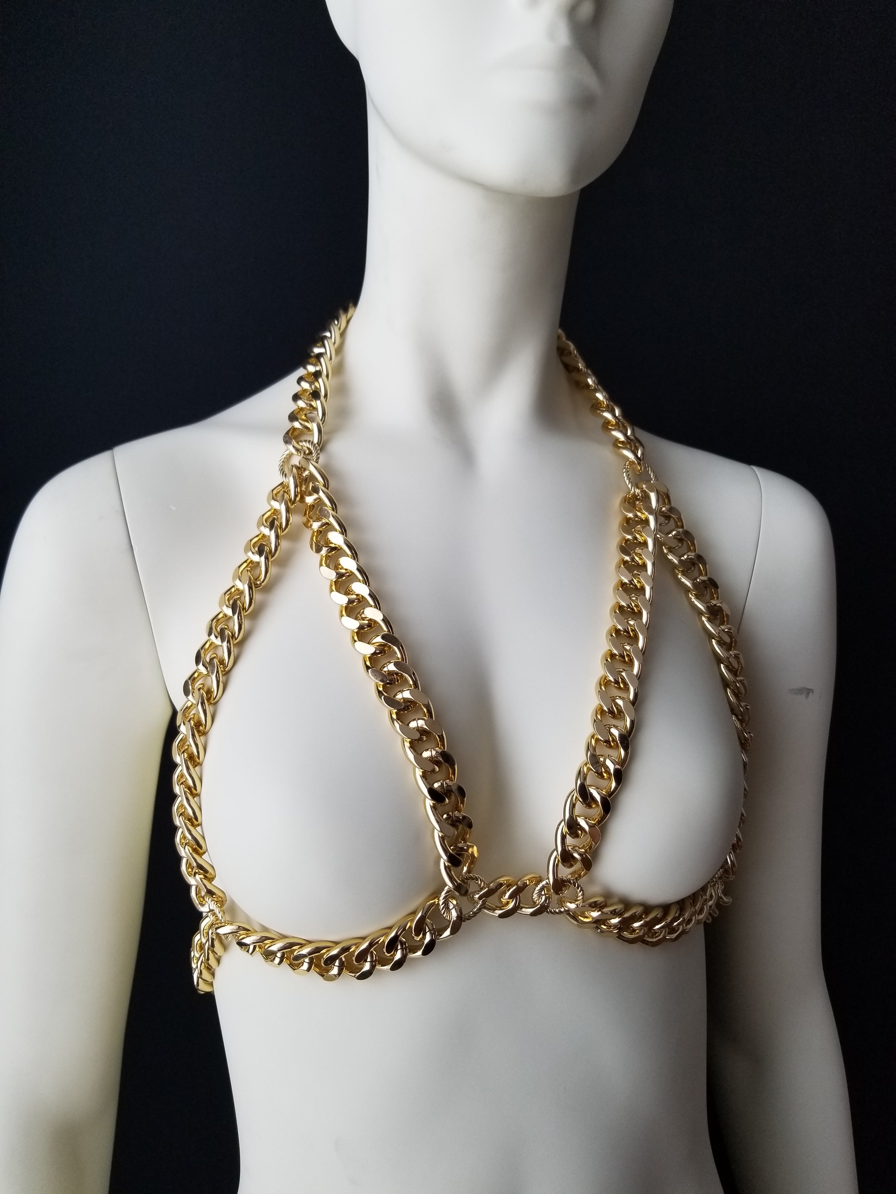 Buy FemNmas Golden Simple Bra Chain Jewelry for Girls & Women at